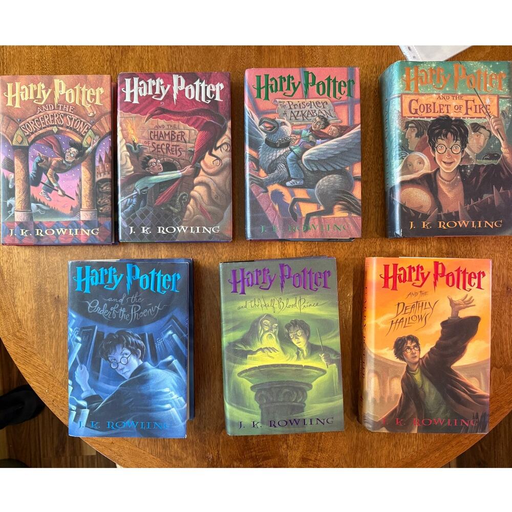 Harry Potter Complete Hardcover Set Books 1-7 First Edition Printing Rowling